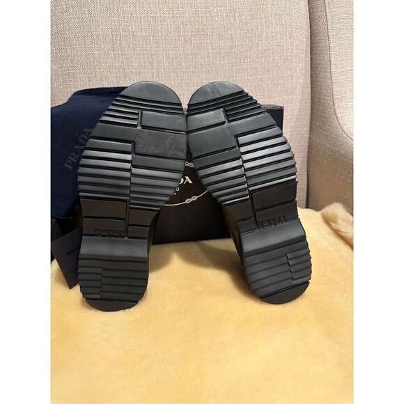 Prada brushed leather lace-up shoes, loafers size 5,5 EU 38,5-39 - Picture 8 of 10